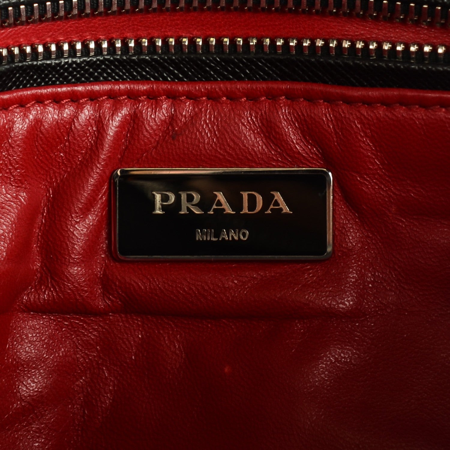 Prada Saffiano Small Galleria Double Zip Tote Black Talco 7 of 10