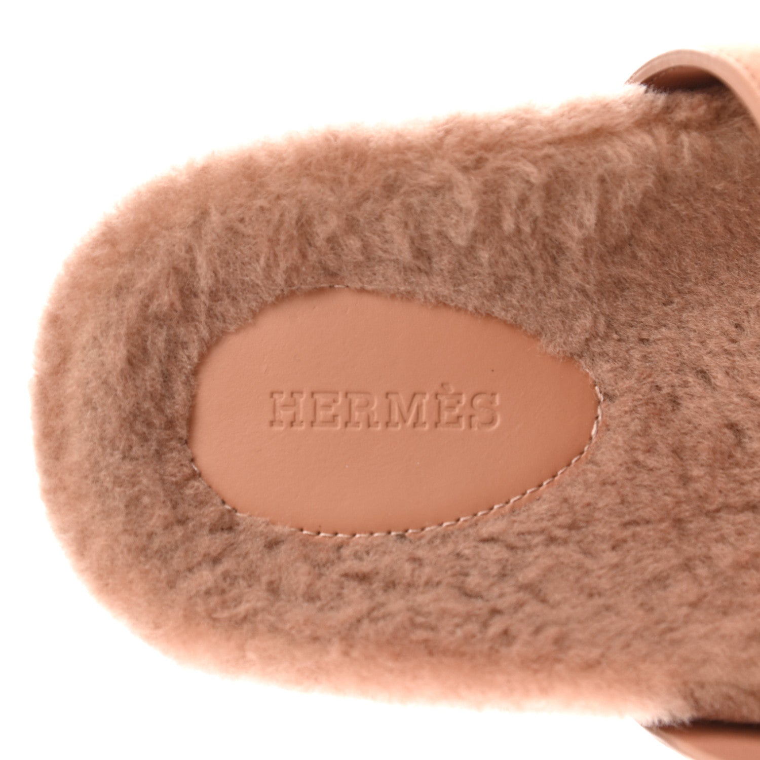 Hermes Suede Goatskin Woolskin Womens Chypre Sandals 39 Rose Aube 7 of 8