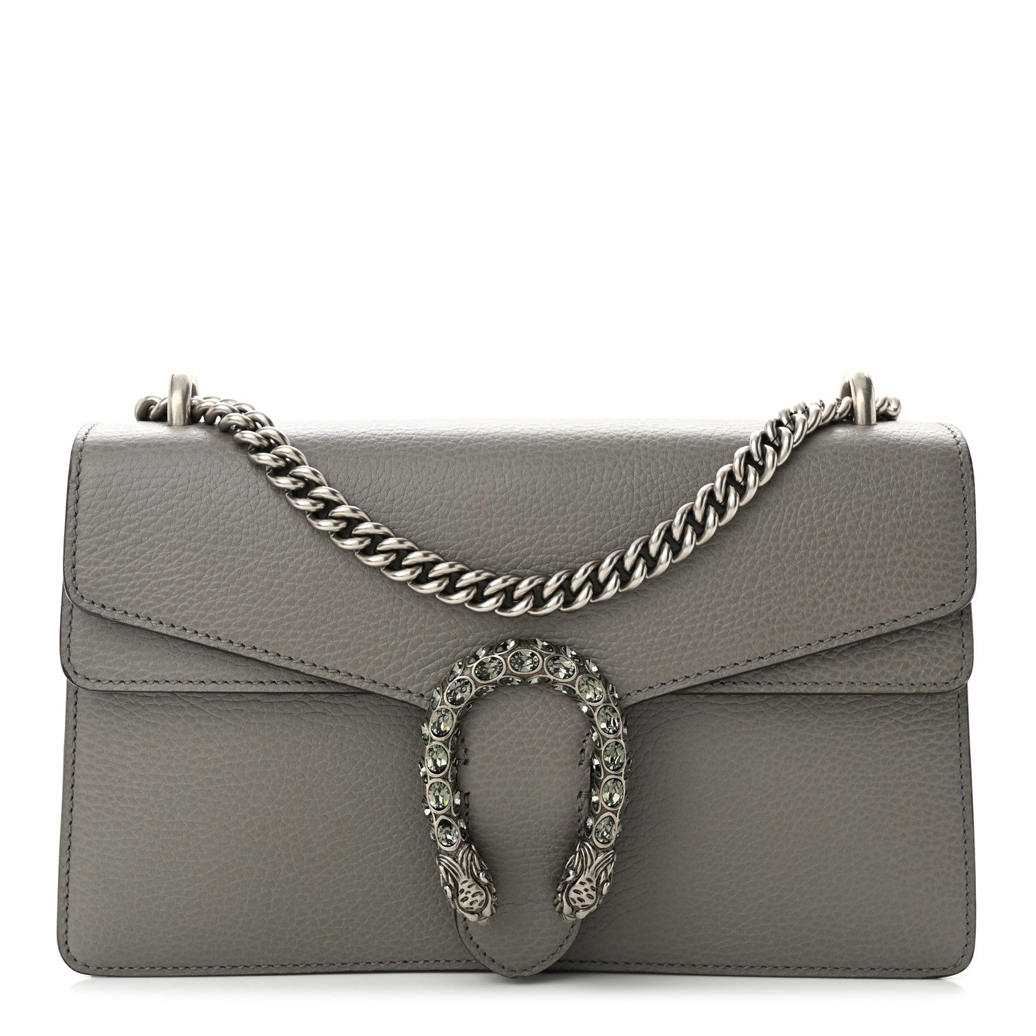 Gucci Pebbled Calfskin Small Dionysus Shoulder Bag Dusty Grey 1 of 11