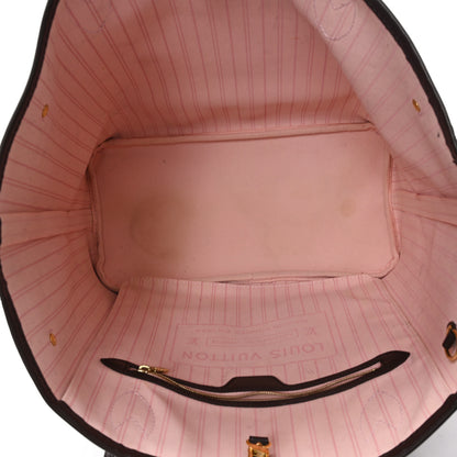 Louis Vuitton Damier Ebene Neo Neverfull MM Rose Ballerine 5 of 12