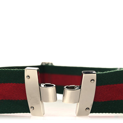 Gucci Canvas Web Attache Shoulder Strap Green Red 3 of 3