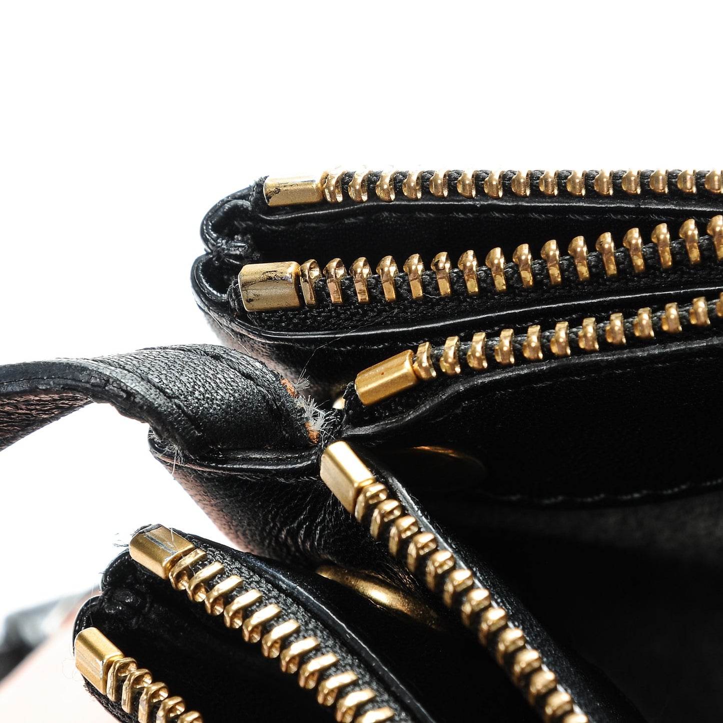 Lambskin Small Trio Crossbody Bag Black