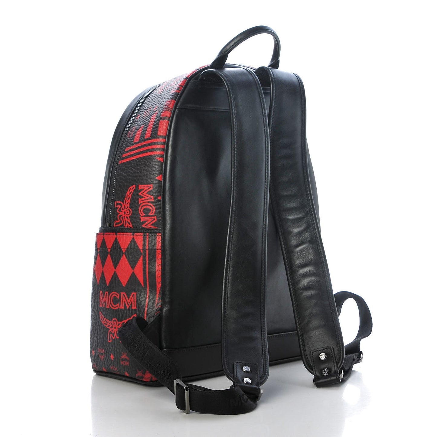Visetos Baroque Print Medium Stark Backpack Black Red