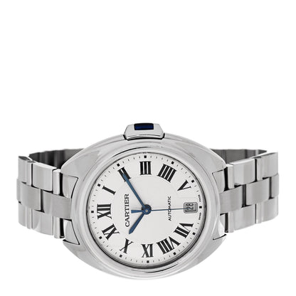 Cartier Stainless Steel 35mm Cle De Cartier Automatic Watch 2 of 5