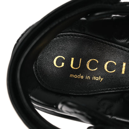 Gucci Guccissima GG Embossed Womens Sandals 40 Black 9 of 11