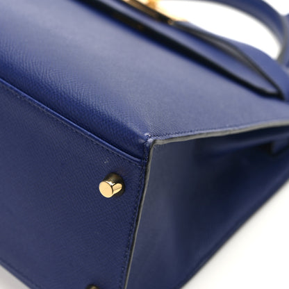 Hermes Epsom Kelly Sellier 32 Bleu Saphir 12 of 13