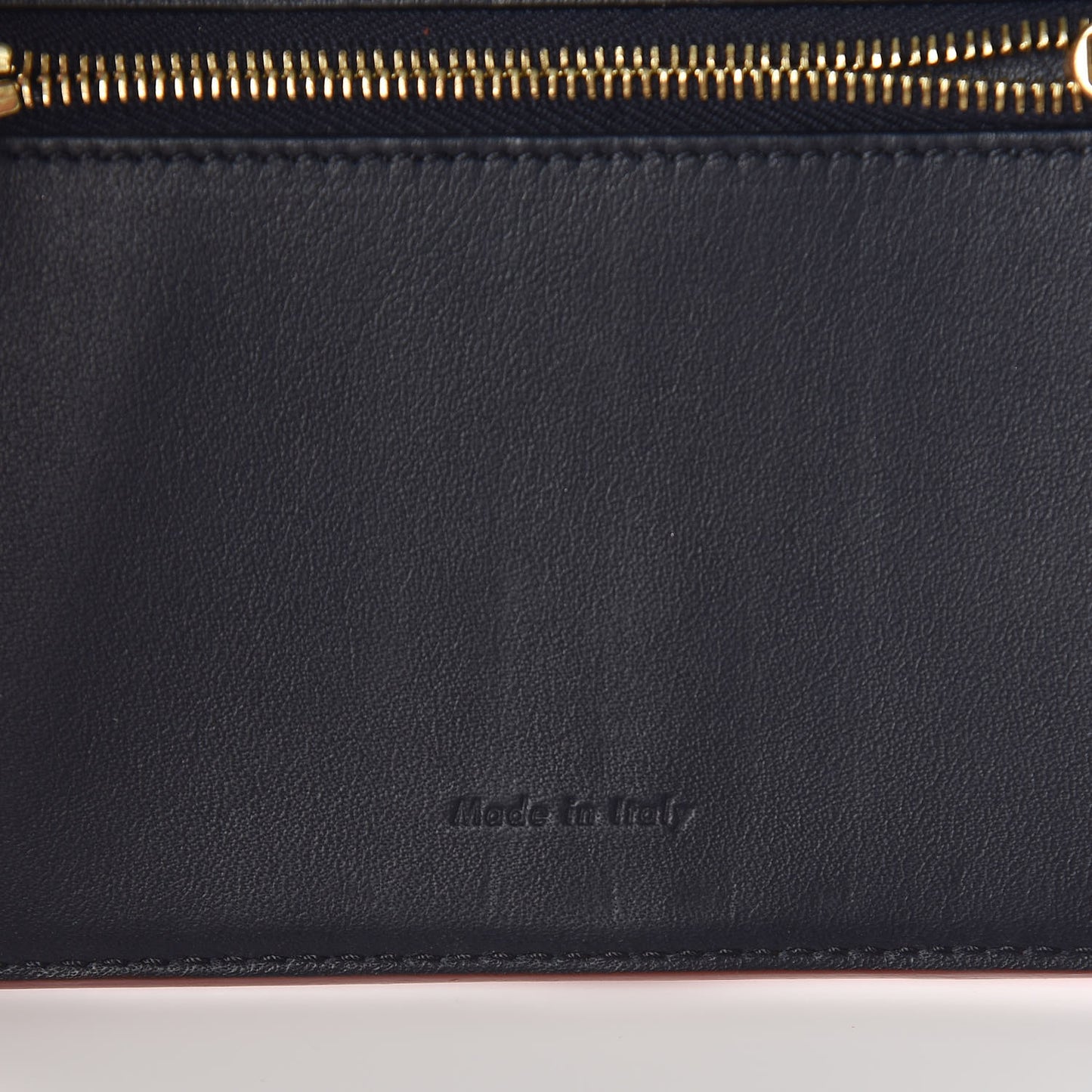 Grained Calfskin Medium Multifunction Strap Wallet Coquelicot