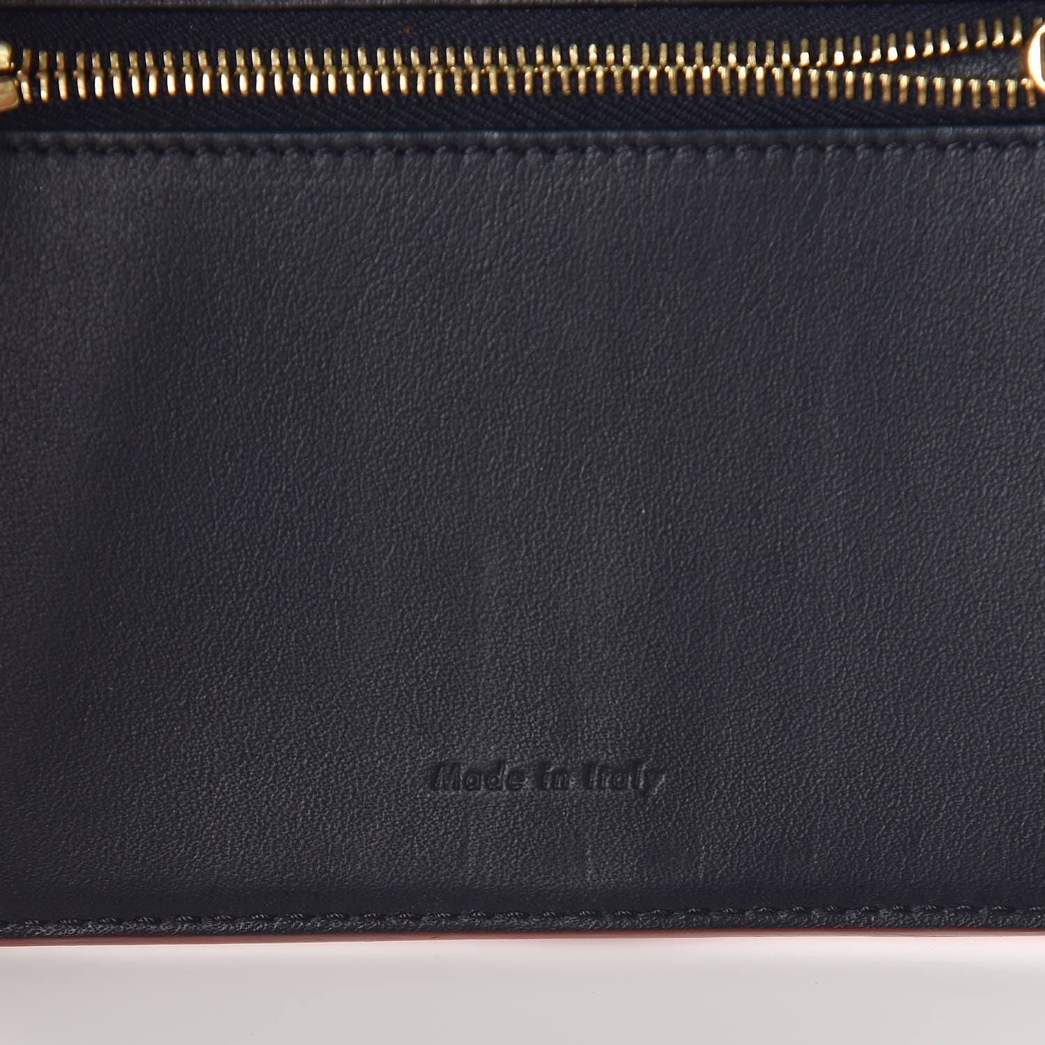 Celine Grained Calfskin Medium Multifunction Strap Wallet Coquelicot 7 of 10
