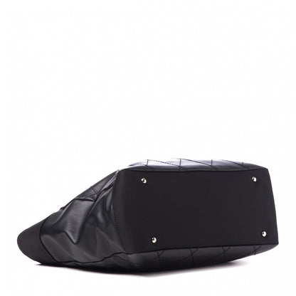 Chanel Coated Canvas Quilted Large Paris Biarritz Tote Black 3 of 9