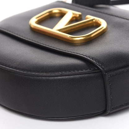 Valentino Garavani Calfskin VLogo Round Crossbody Bag Black 8 of 10