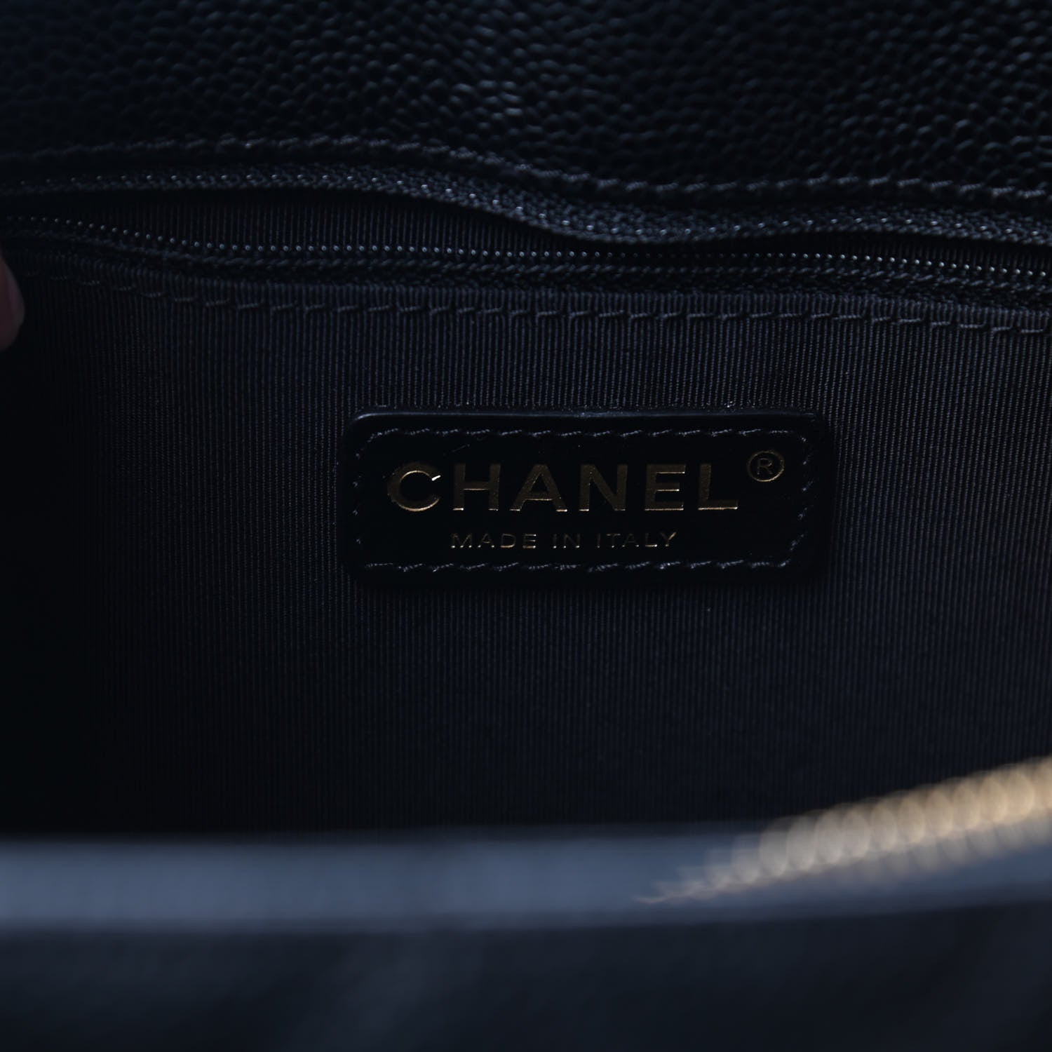 Chanel Caviar Quilted Grand Shopping Tote GST Black 6 of 9