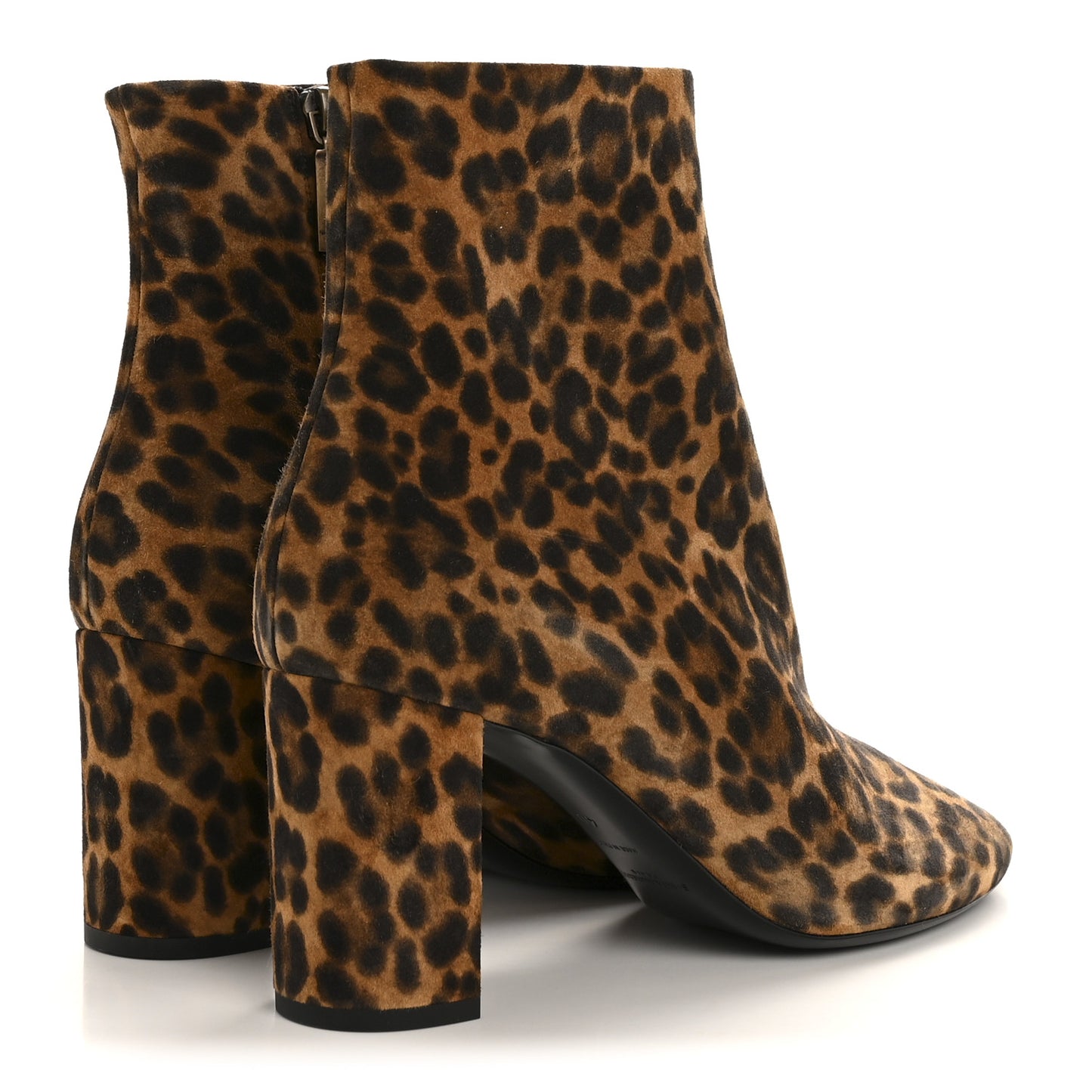 Suede Lou 75 Ankle Boots 40 Leopard