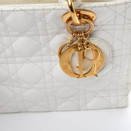 Christian Dior Patent Cannage Medium Lady Dior White 18 of 18
