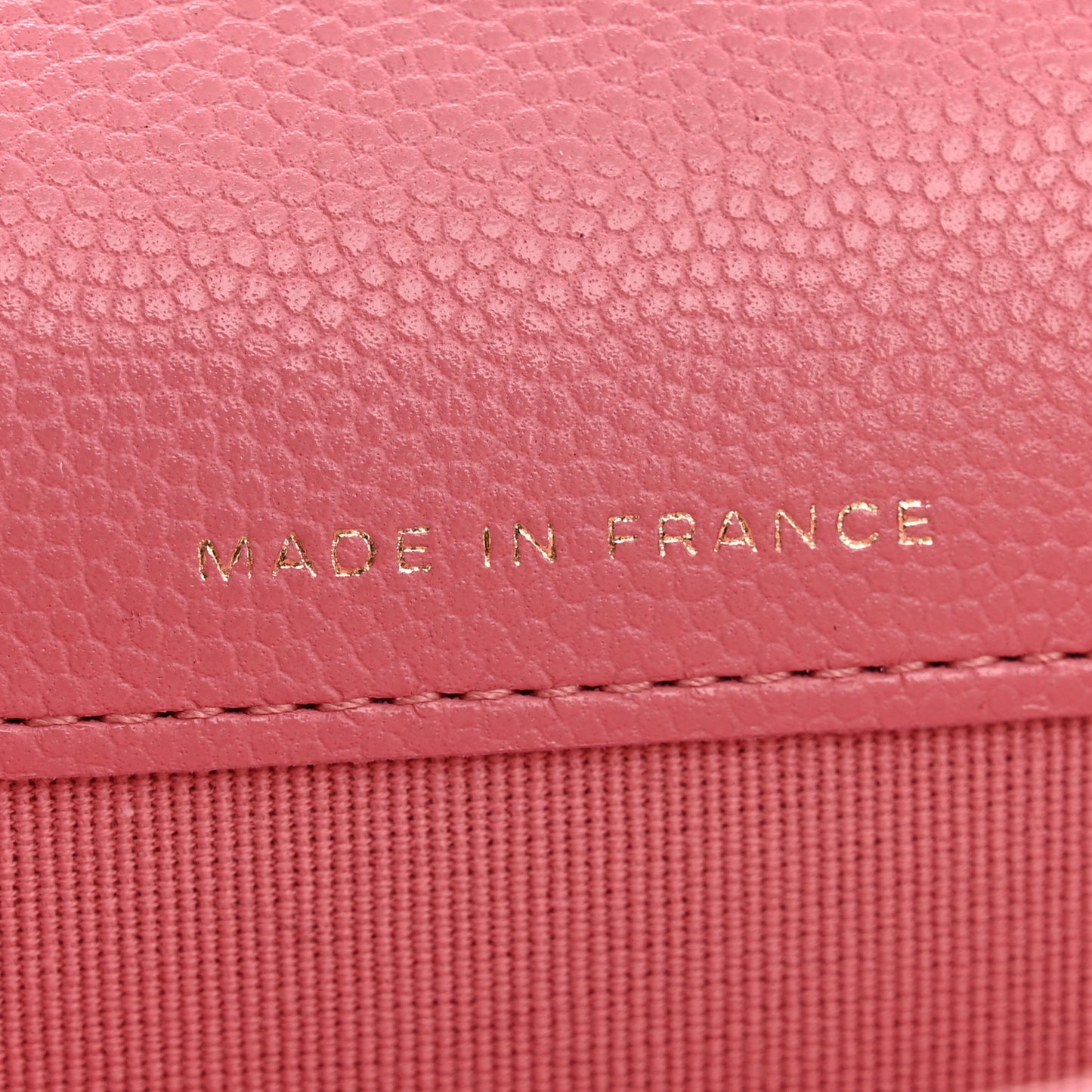 Caviar Quilted Flap Card Holder Wallet Pink