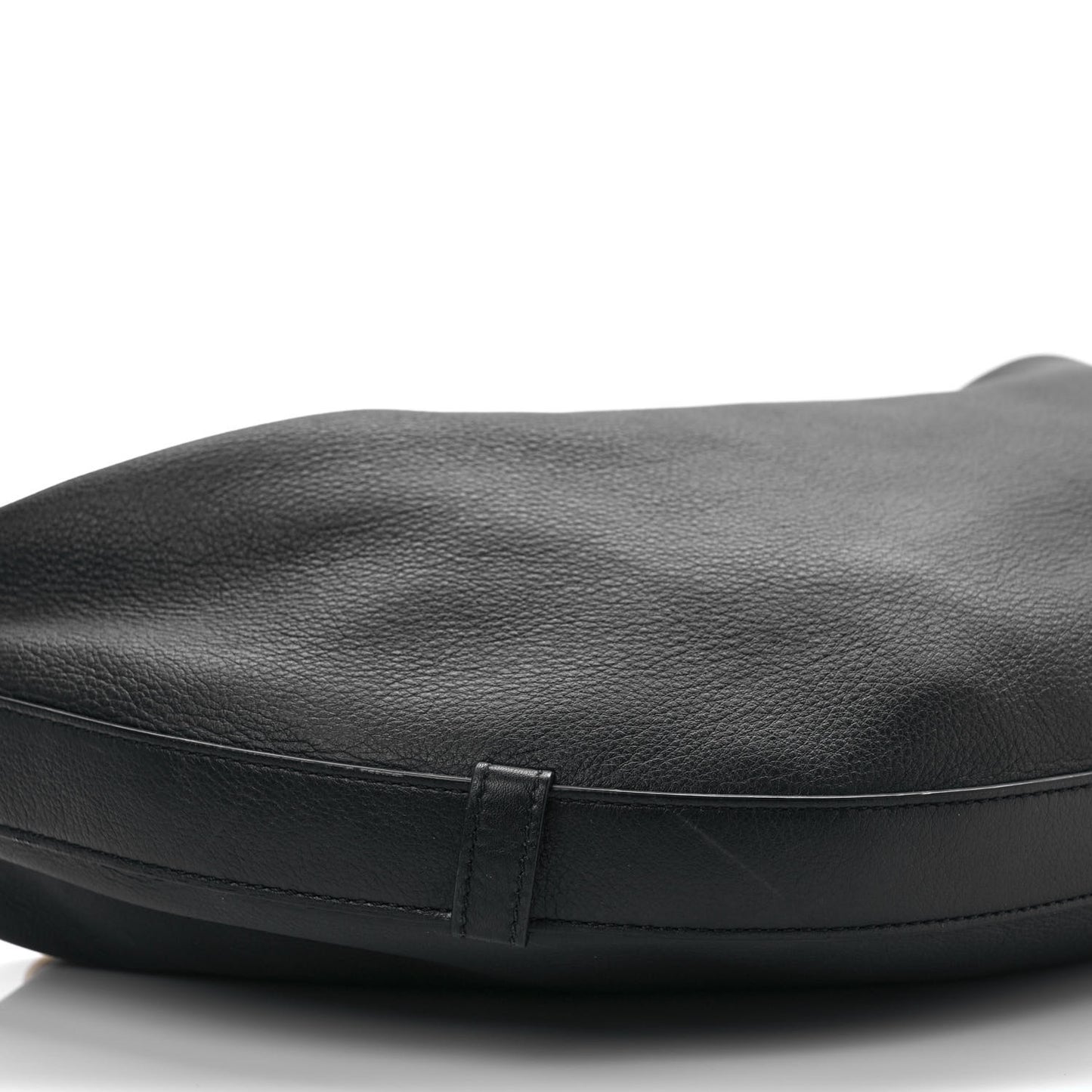 Supple Calfskin Medium Strap Leandre Shoulder Bag Black