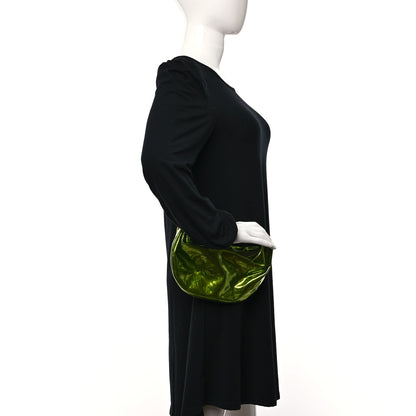 Bottega Veneta Metallic Crushed Calfskin Mini Jodie Chlorophyll 2 of 8
