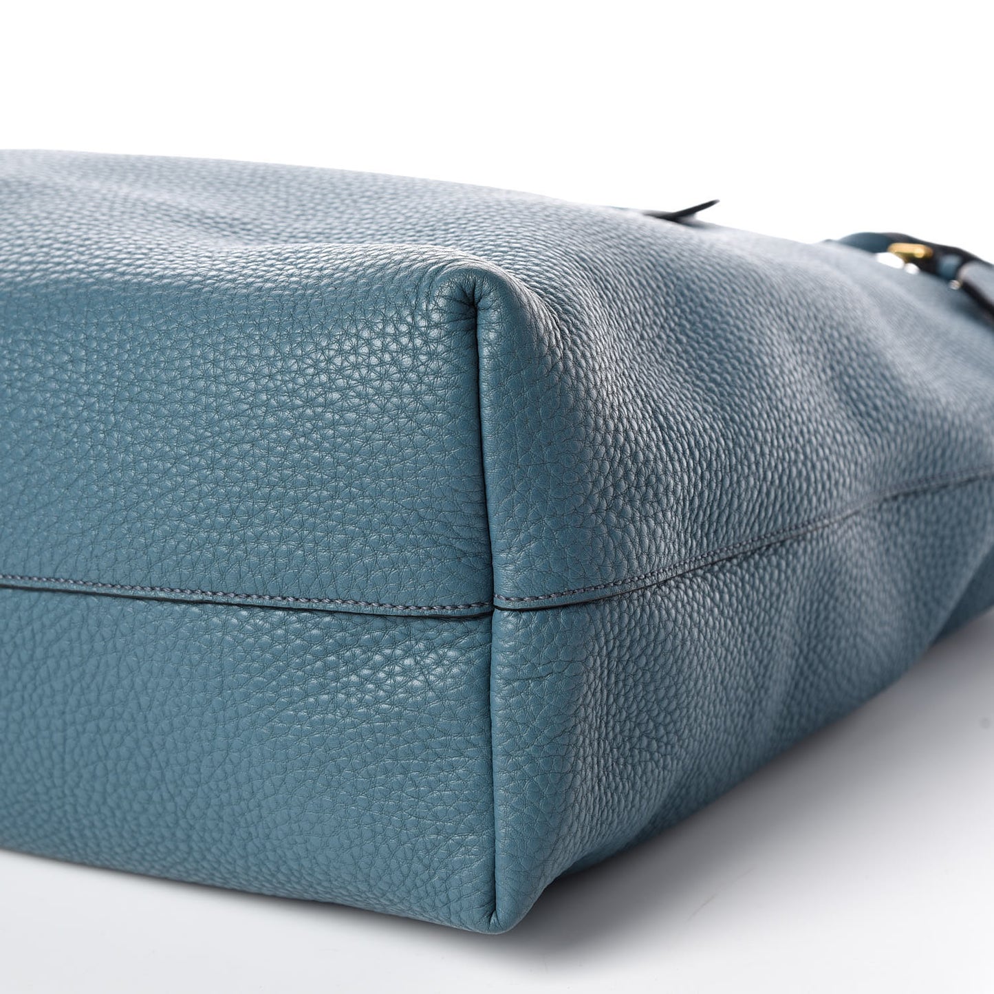 Vitello Daino Shopping Tote Marine