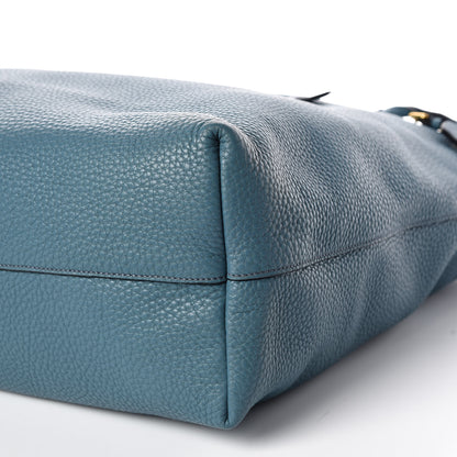 Prada Vitello Daino Shopping Tote Marine 6 of 12