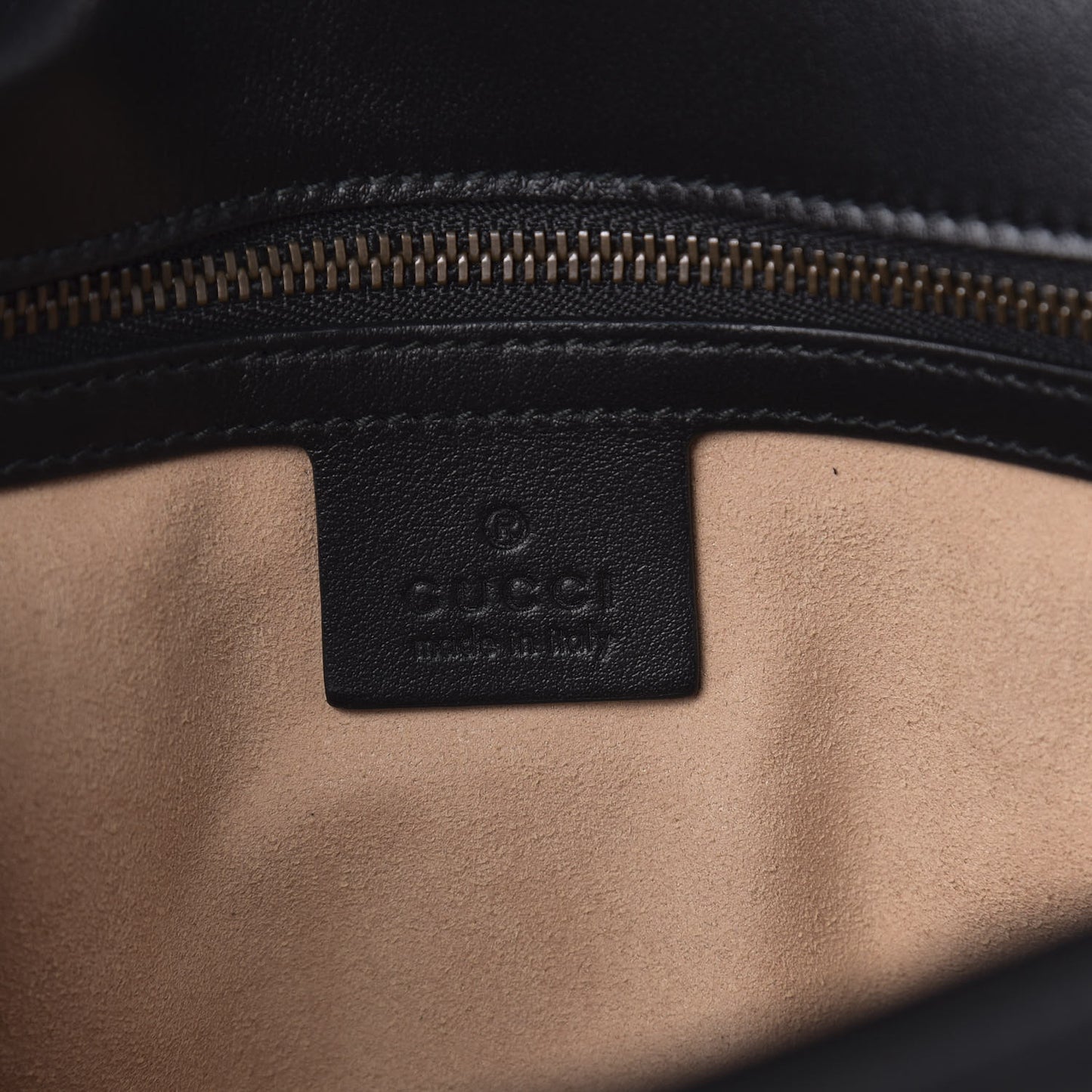 Calfskin Matelasse Small GG Marmont Shoulder Bag Black