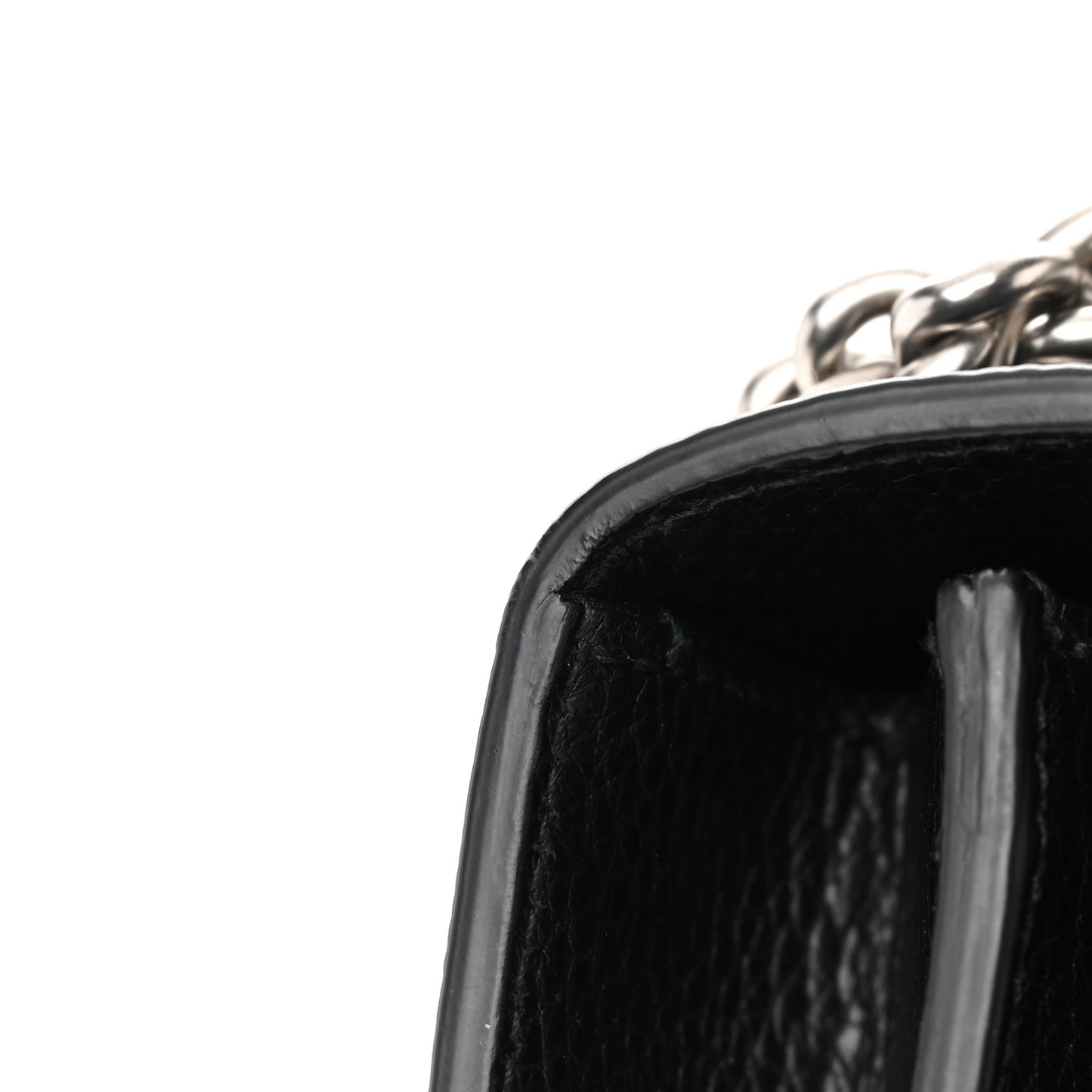 Pebbled Calfskin Small Dionysus Shoulder Bag Black