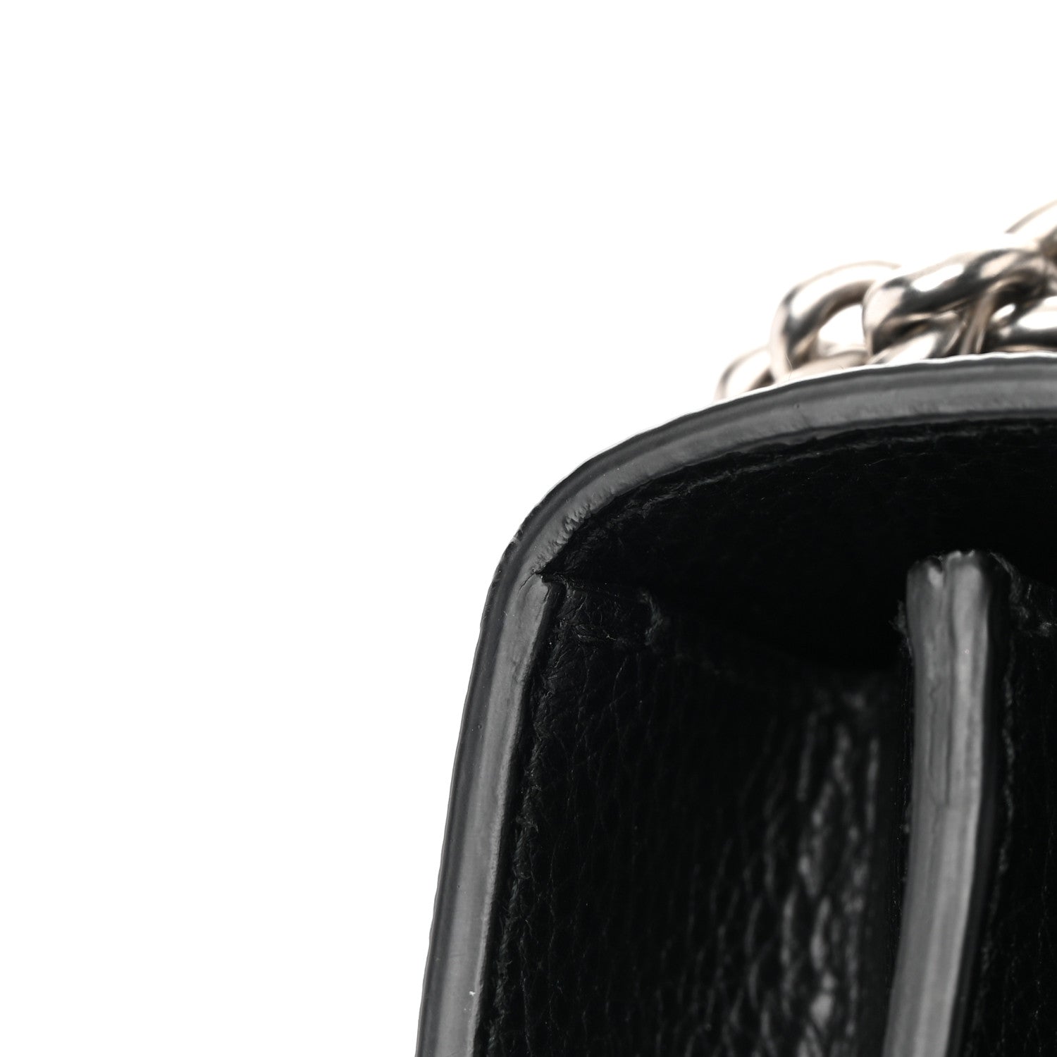 Gucci Pebbled Calfskin Small Dionysus Shoulder Bag Black 12 of 13