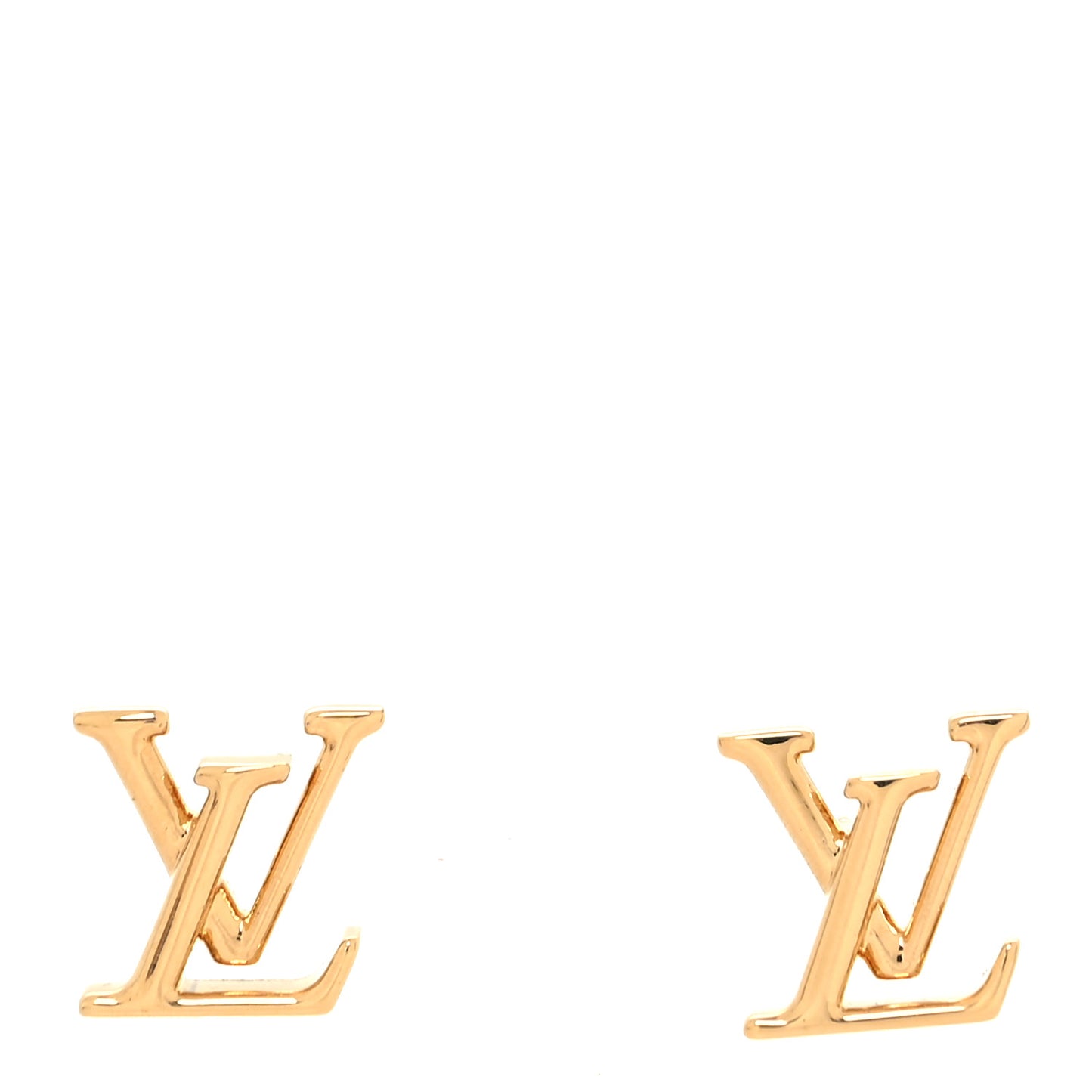 Metal LV Iconic Earrings Gold