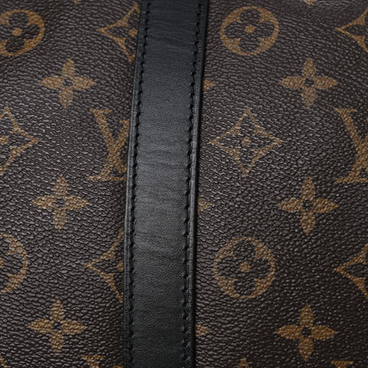 Louis Vuitton Monogram Macassar Keepall Bandouliere 55 21 of 24