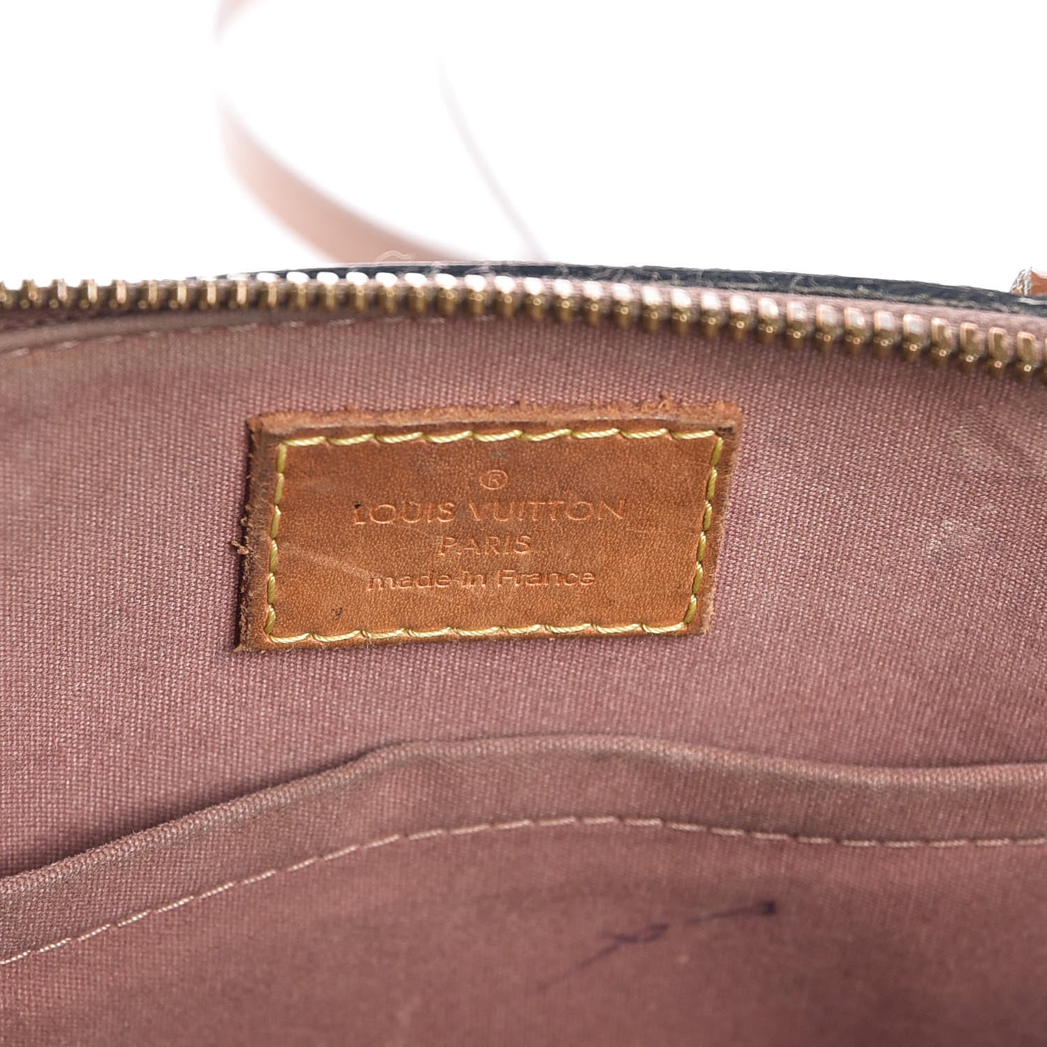 Louis Vuitton Vernis Alma BB Rose Velours 8 of 16