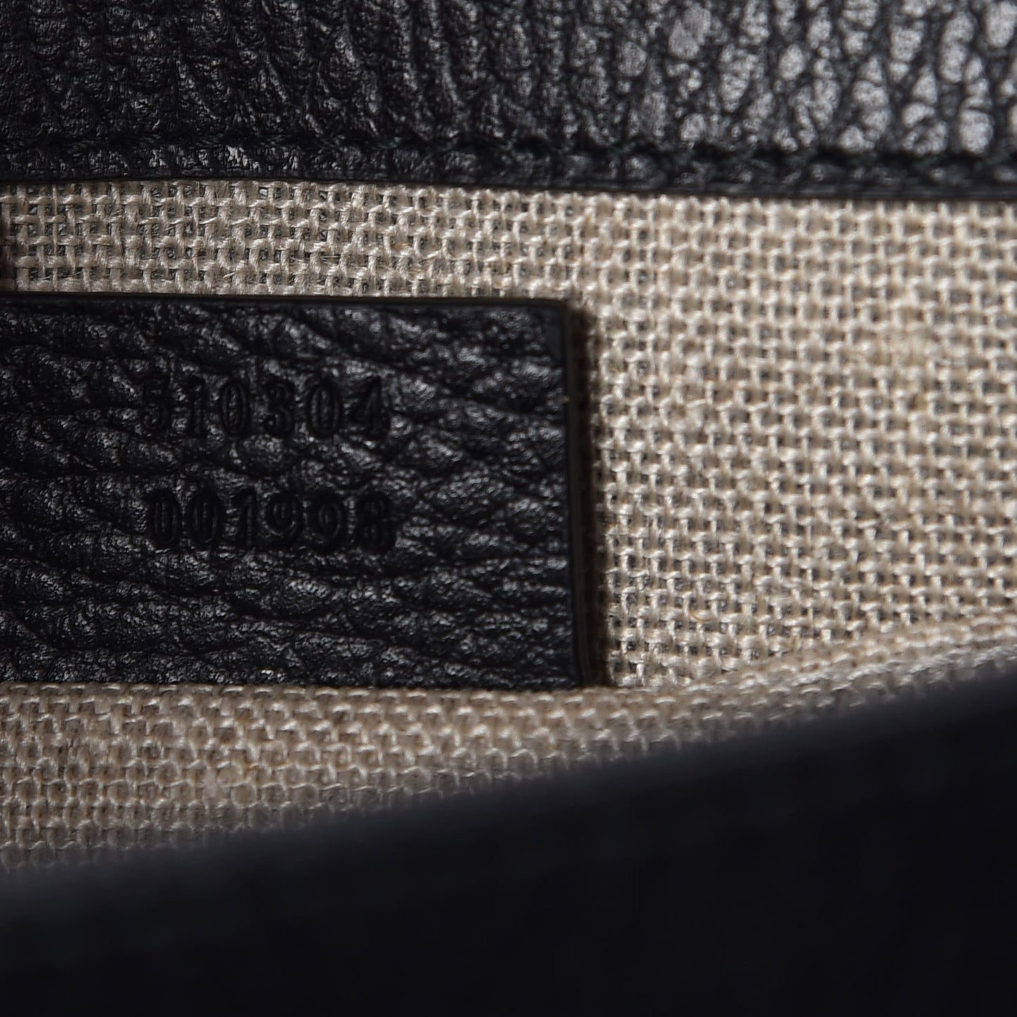 Dollar Calfskin Small Interlocking G Shoulder Bag Black