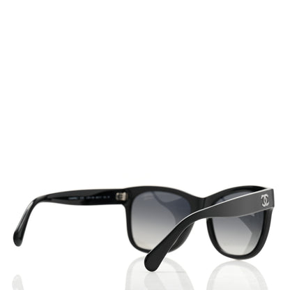 Chanel Acetate Polarized Square CC Sunglasses 5380 Black 4 of 8