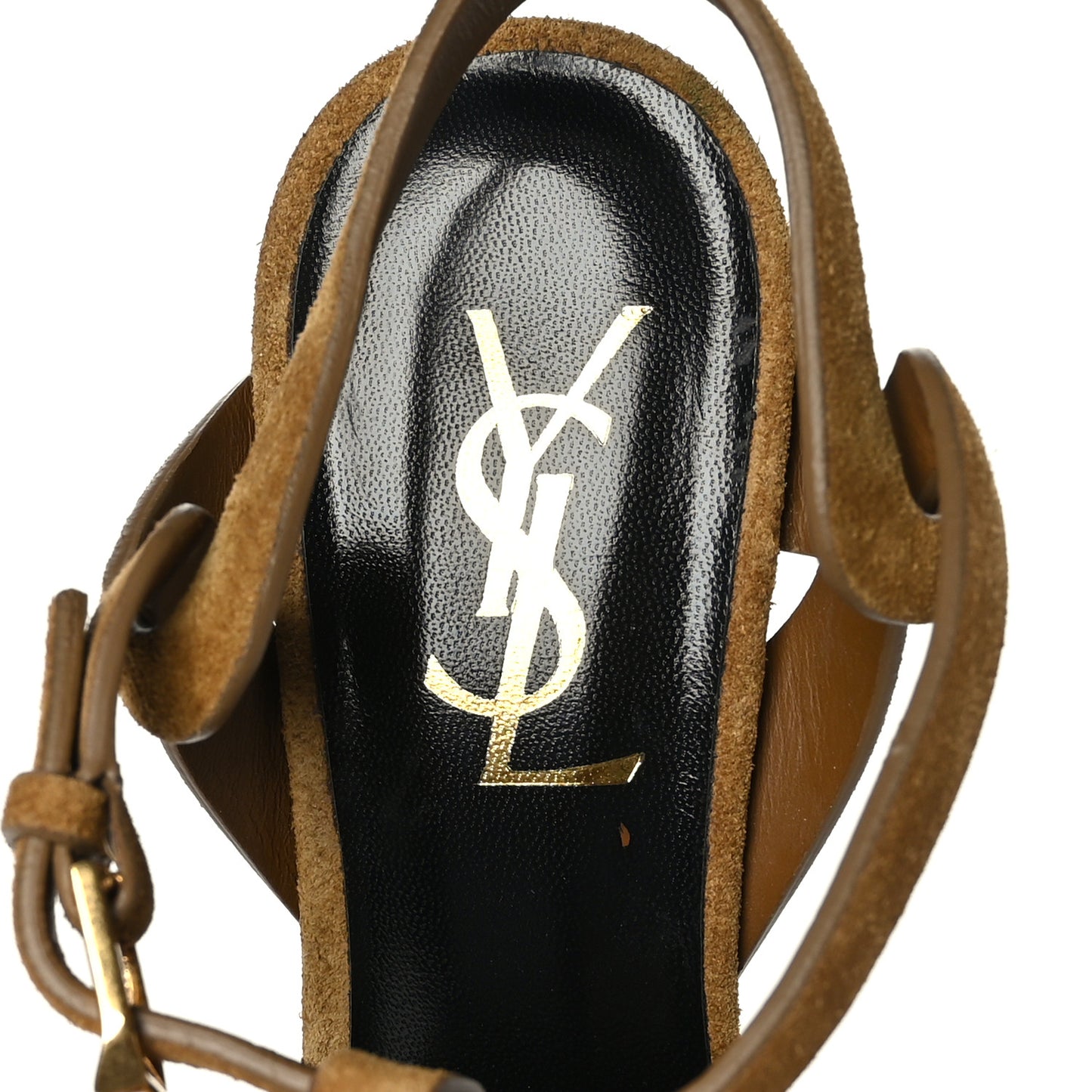 Suede Tribute 105 Platform Sandals 35 Tan