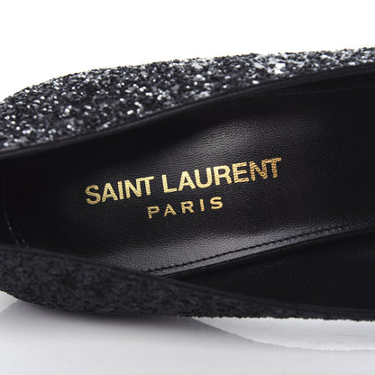 Saint Laurent Glitter Opyum 85 Pumps 39 Black 8 of 11