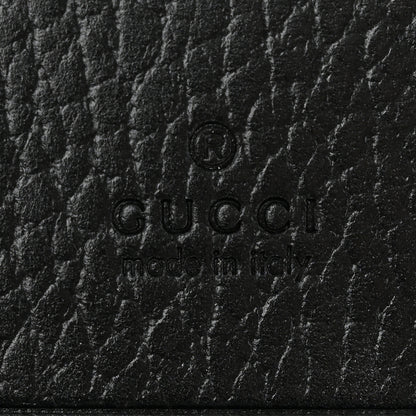 Gucci Dollar Calfskin GG Supreme Monogram GG Marmont Card Case Black Beige Ebony 7 of 9