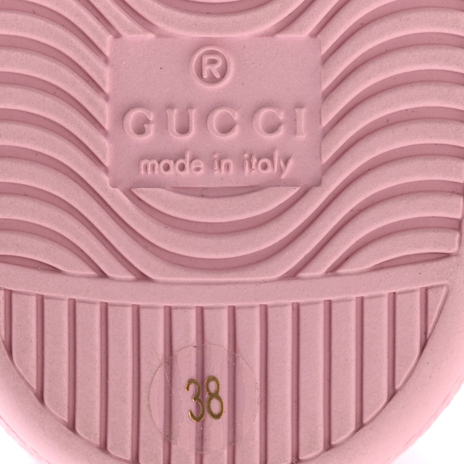 Gucci Miro Soft Calfskin Interlocking G Perforated Womens Ace Sneakers 38 Wild Rose Lapis 7 of 10