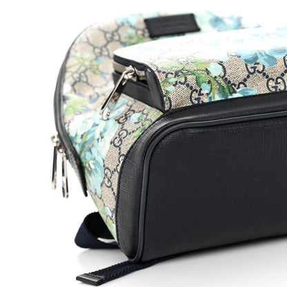 Gucci GG Supreme Monogram Blooms Small Day Backpack Blue 8 of 9