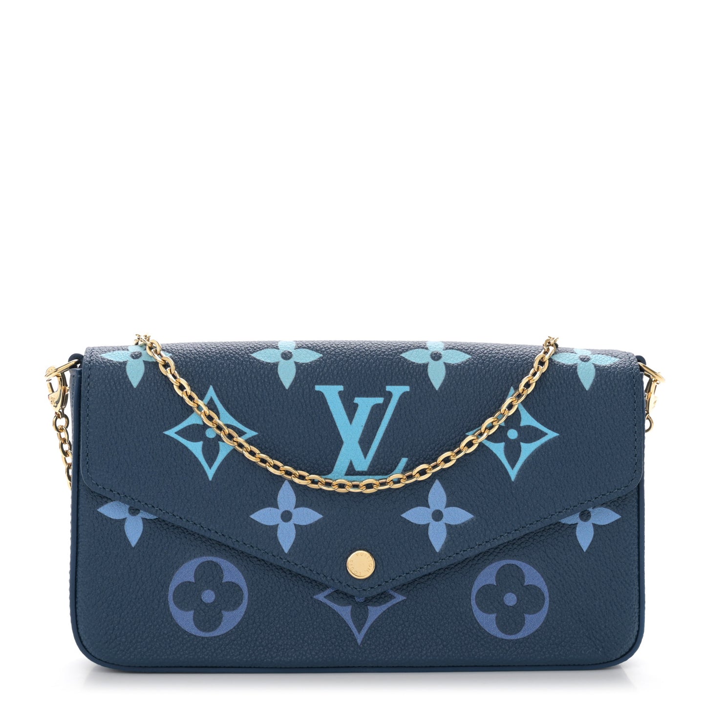 Empreinte Monogram Giant Felicie Pochette Chain Wallet Gradient Blue