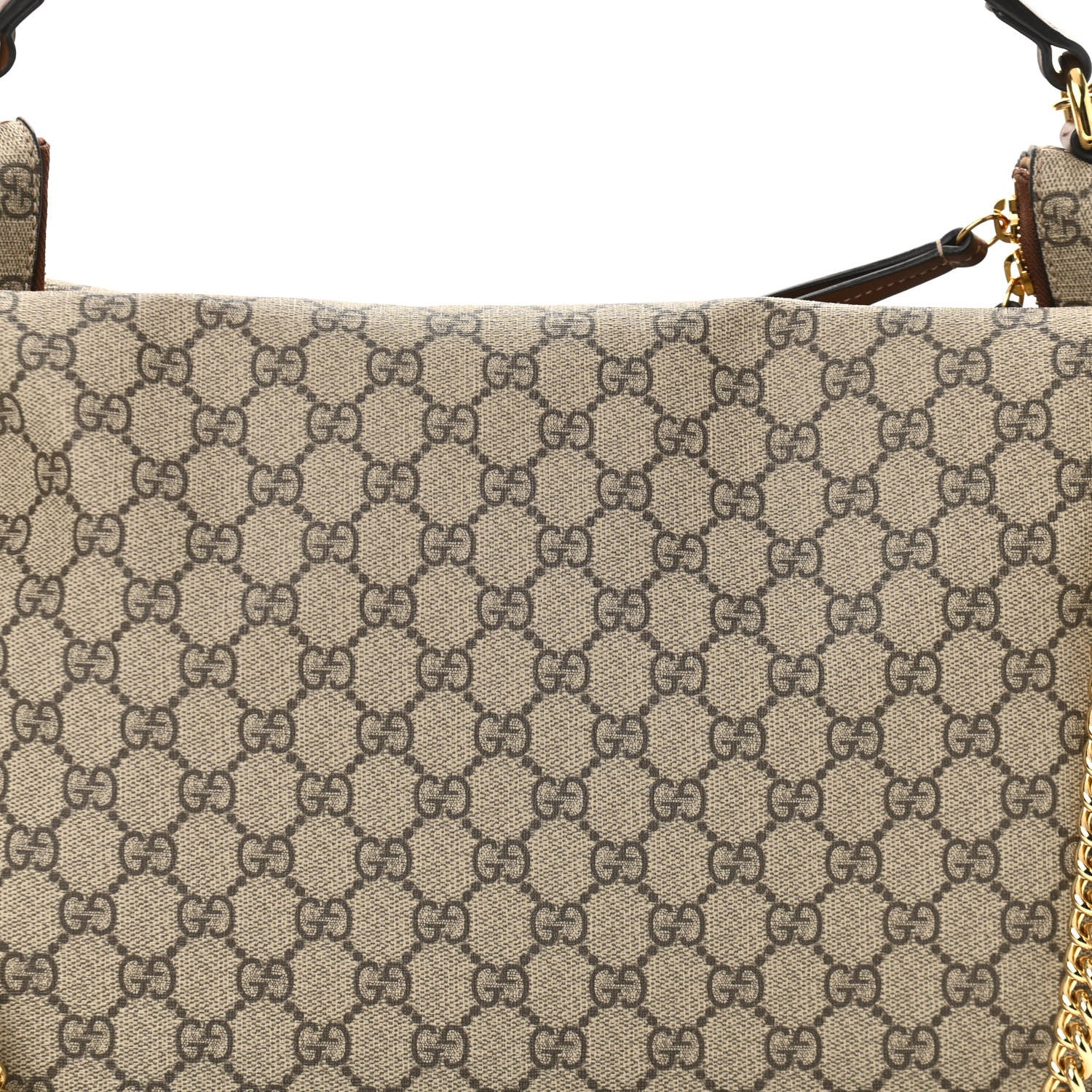 Gucci GG Supreme Monogram Large Linea A Hobo Light Brown 8 of 10