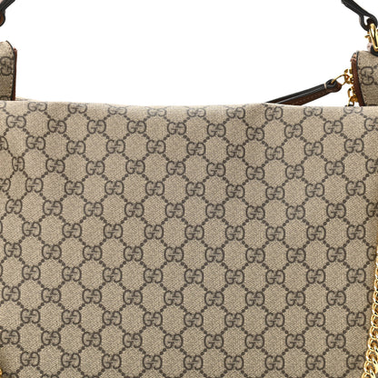Gucci GG Supreme Monogram Large Linea A Hobo Light Brown 8 of 10