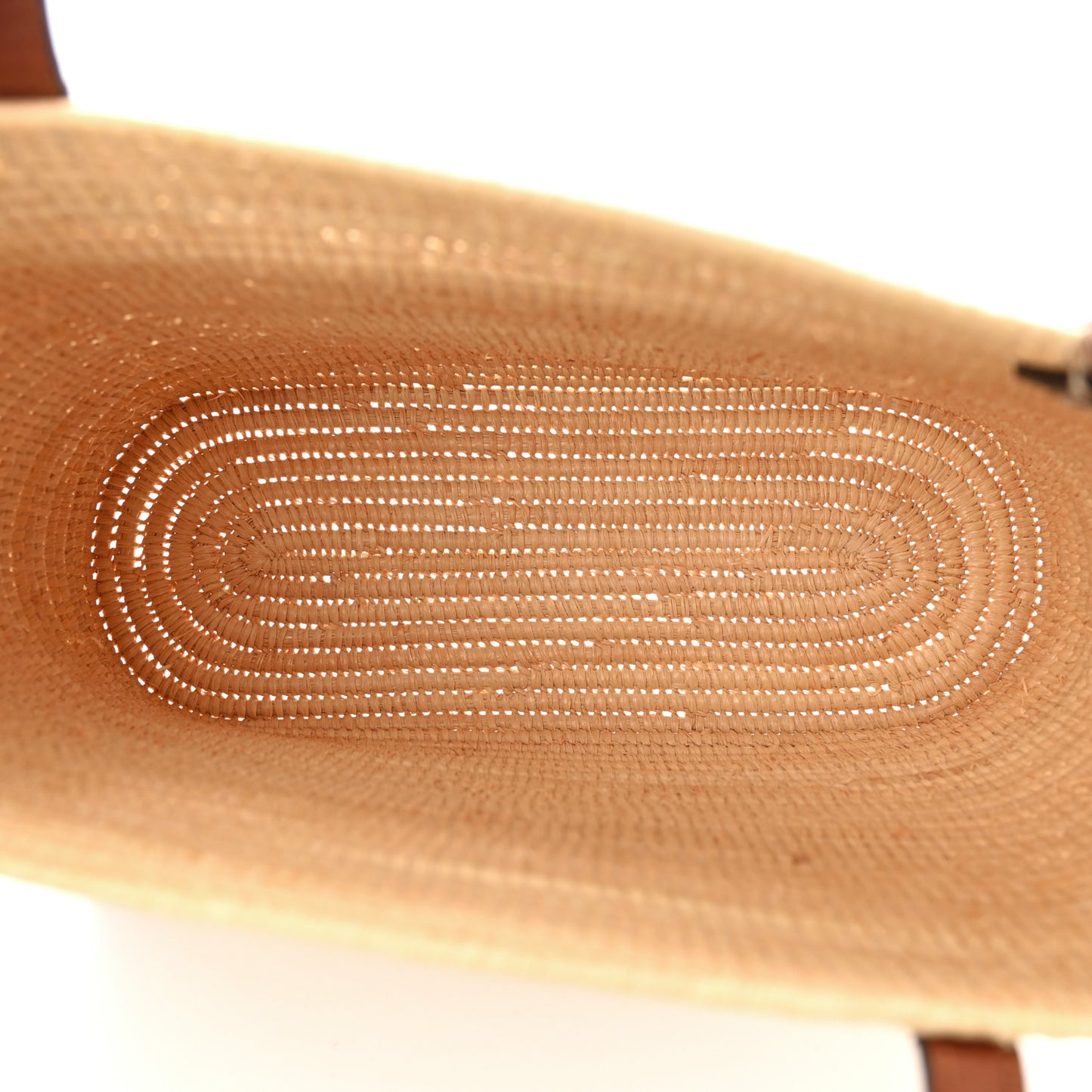 Raffia Small Square Basket Tote Bag Natural Tan