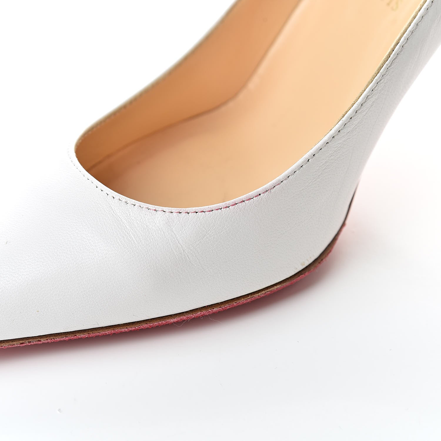 Christian Louboutin Kid Decollete 554 85 Pumps 37 White 14 of 23