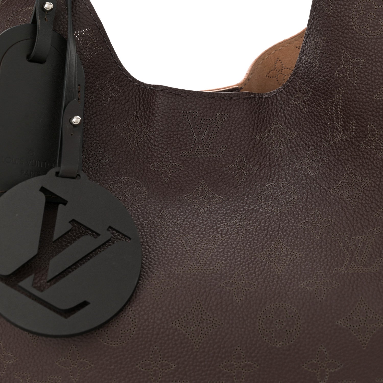 Louis Vuitton Mahina Carmel Hobo Chocolate 7 of 9
