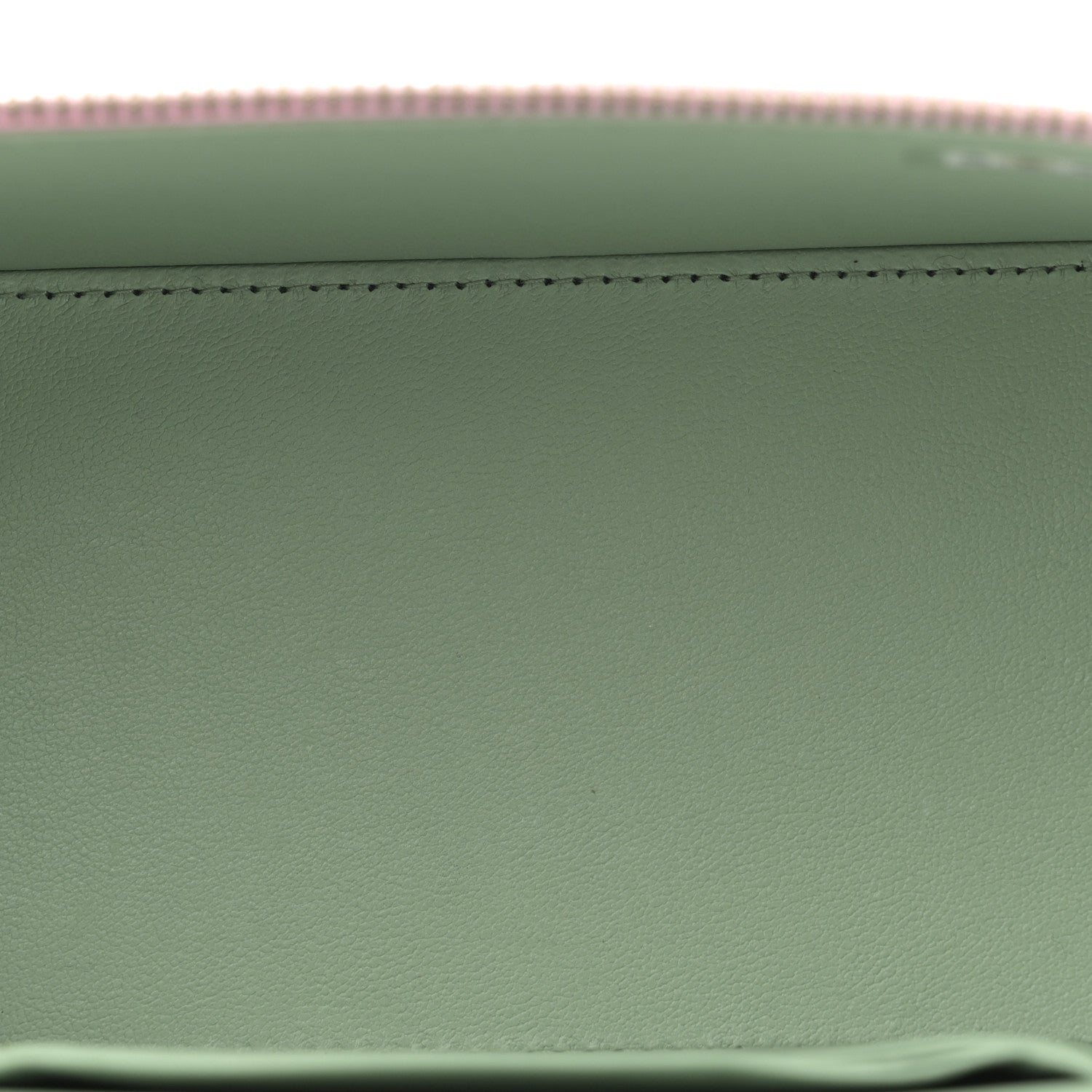Chanel Lambskin Quilted Small Top Handle Vanity Case With Chain Lilac Light Green 5 of 14