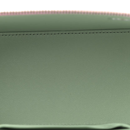 Chanel Lambskin Quilted Small Top Handle Vanity Case With Chain Lilac Light Green 5 of 14