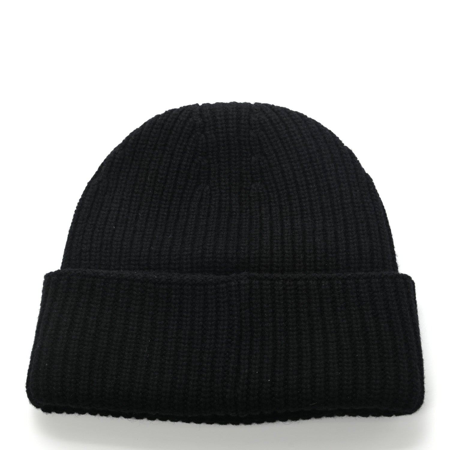 Chanel Cashmere Blend CC Beanie Hat Black White 3 of 6