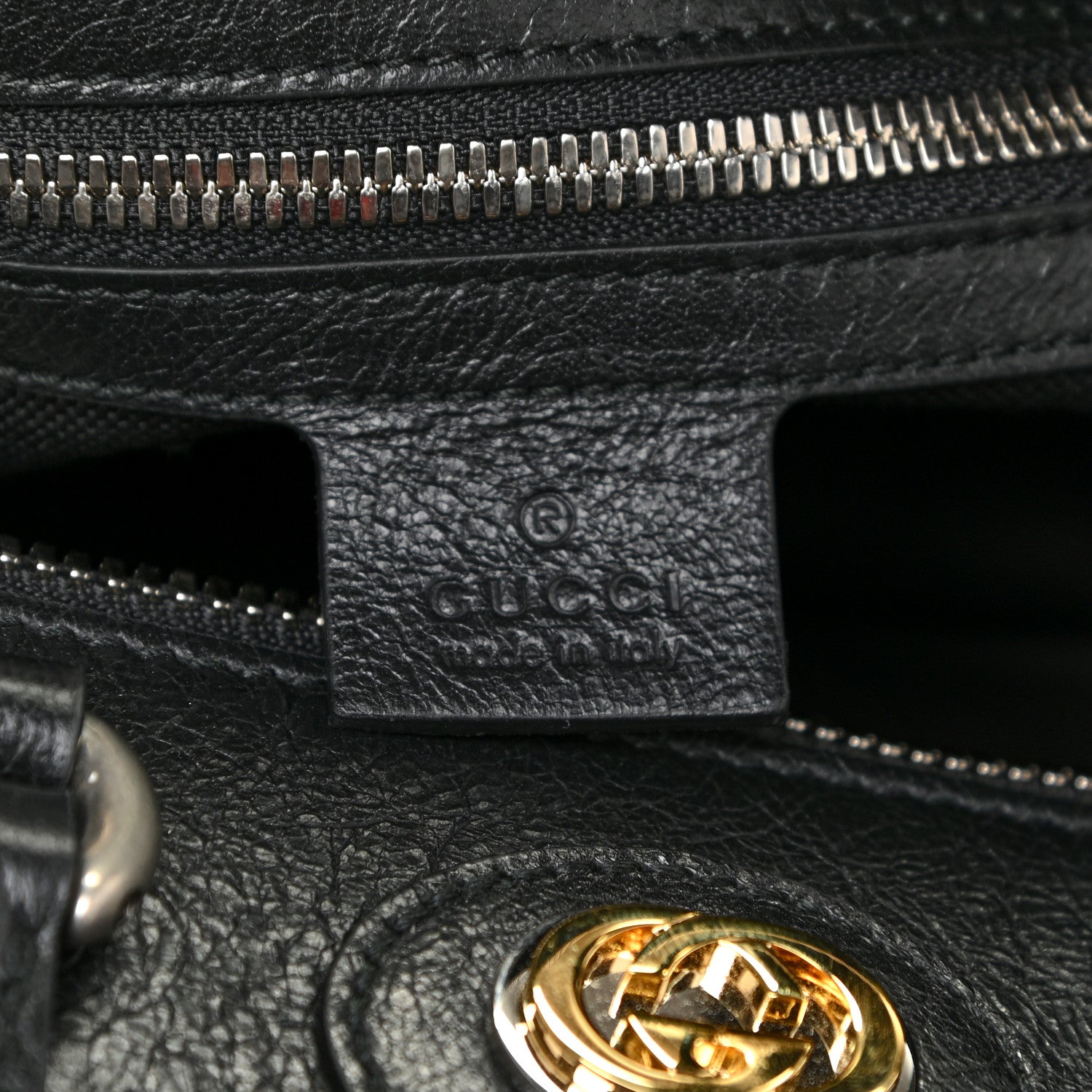 Gucci Fluffy Calfskin Morpheus Convertible Backpack Black 7 of 15