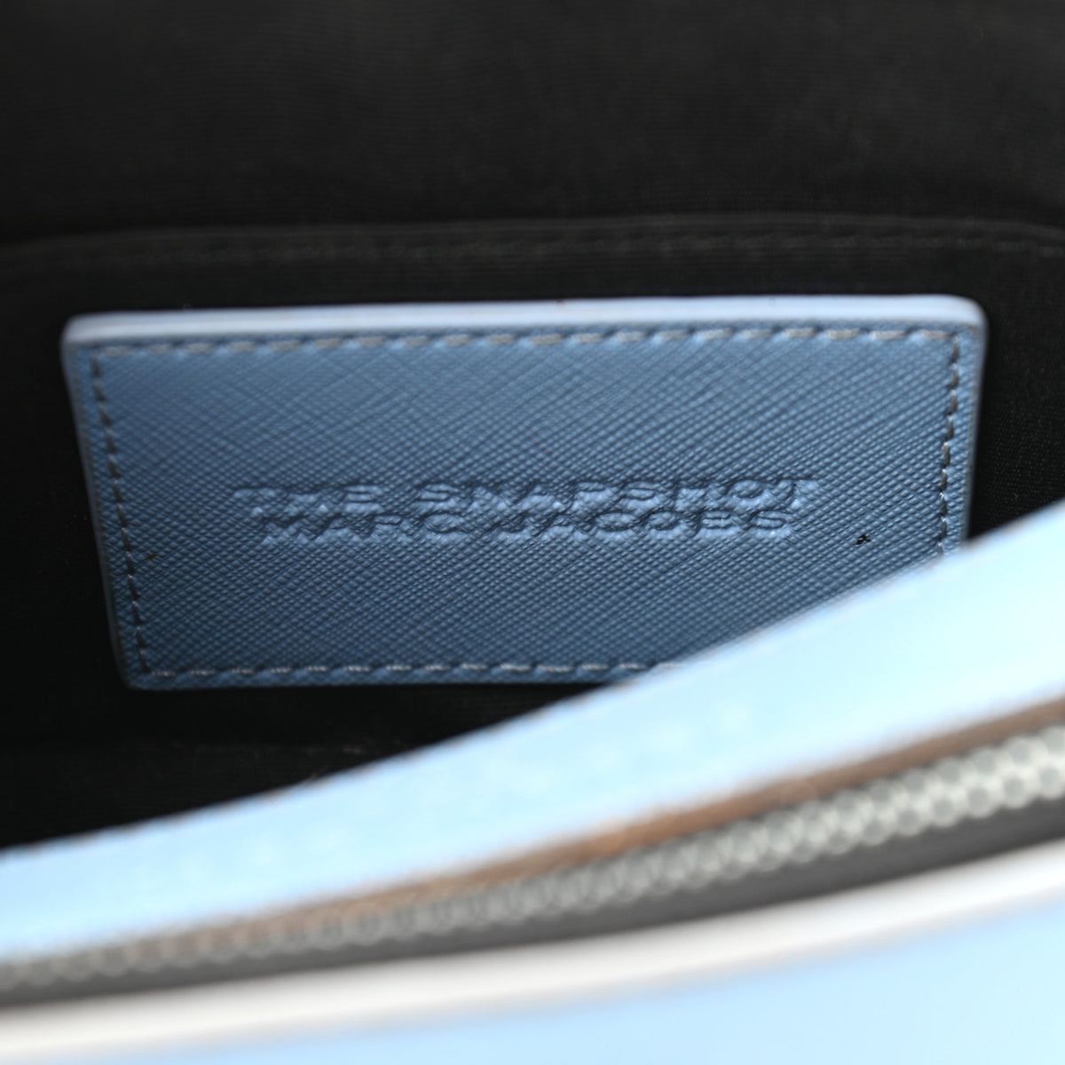 Saffiano Small Snapshot Camera Bag Light Blue