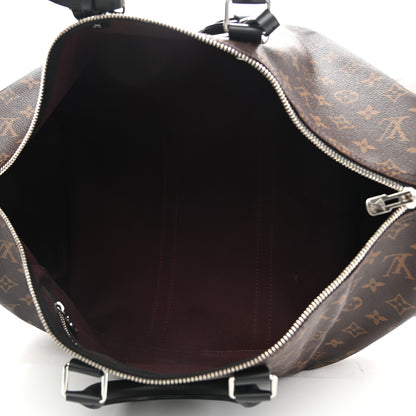 Louis Vuitton Monogram Macassar Keepall Bandouliere 45 5 of 12