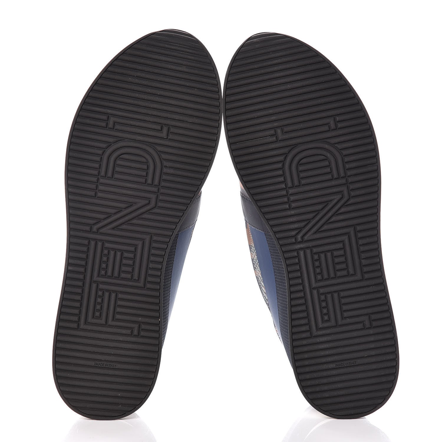 Fendi Technical Mesh Tulle Slip On Sneaker 35 Blue Tobacco 5 of 11