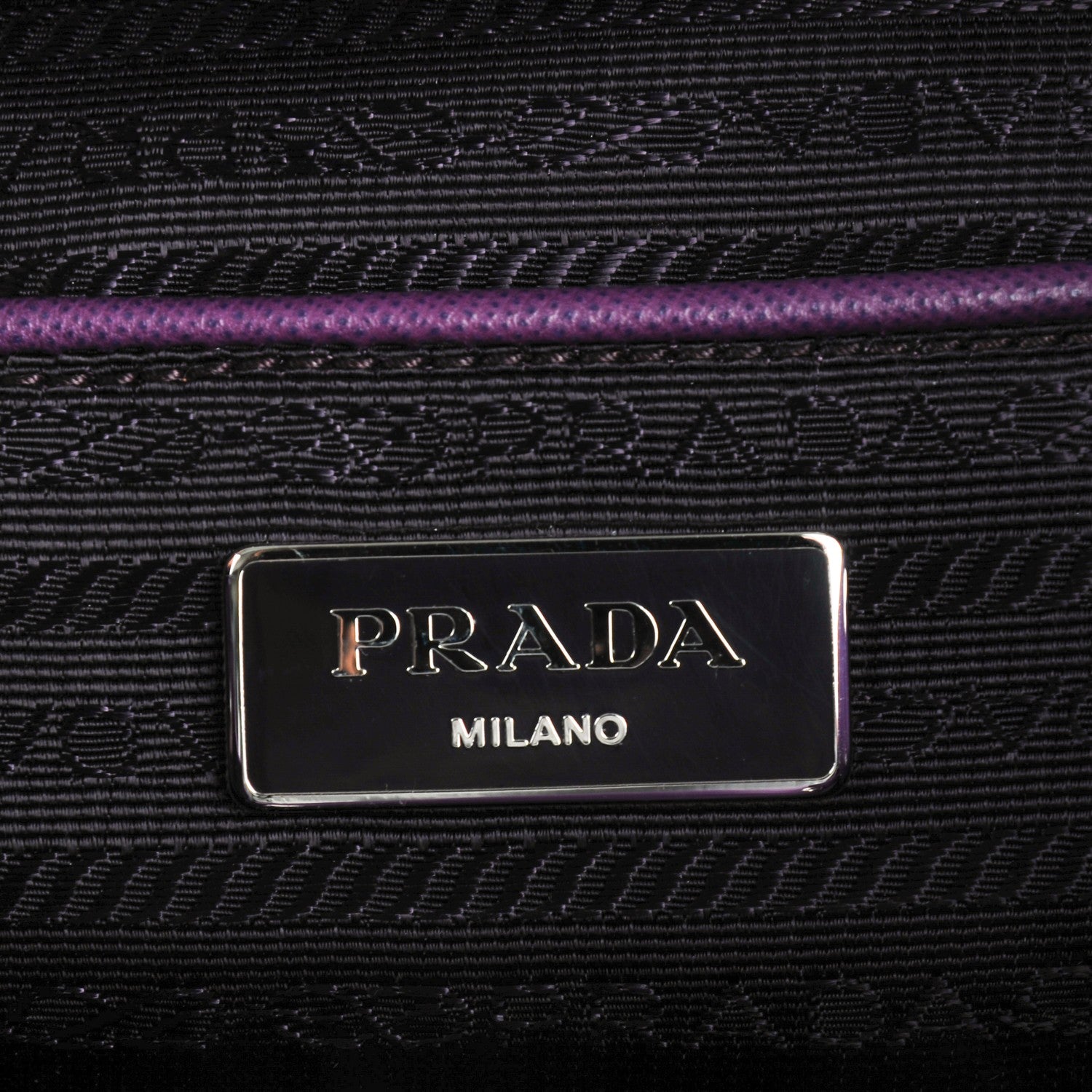 Prada Vela Nylon Saffiano Cinch Backpack Ciclamino 6 of 8