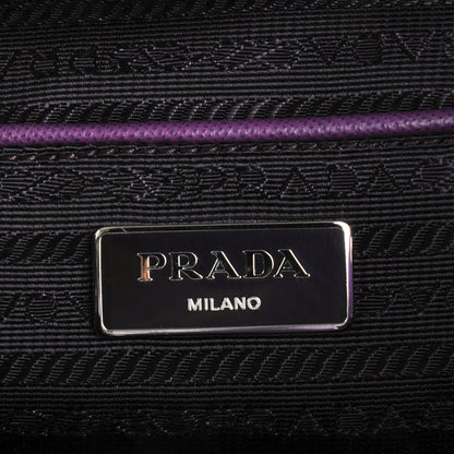 Prada Vela Nylon Saffiano Cinch Backpack Ciclamino 6 of 8